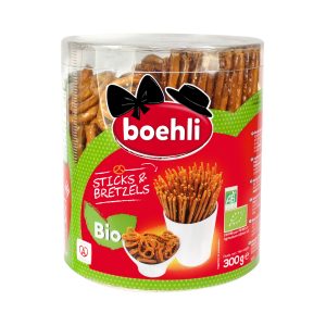 Boehli Organic Sticks and Pretzels Tube 300g